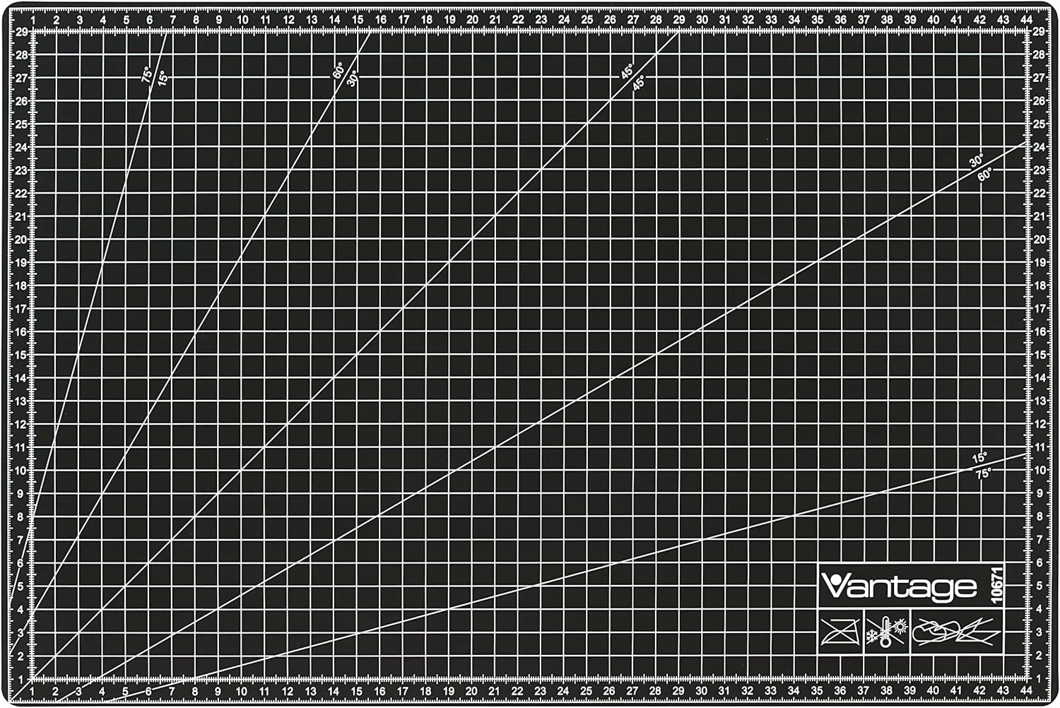 Self Healing Double-Sided Cutting Mat with Grid A3