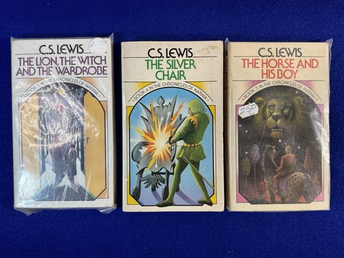 Vtg Lot Of 3 The Chronicles of Narnia Book Set by C. S. Lewis Books 1, 4, 5 1970 - Imagen 2 de 8