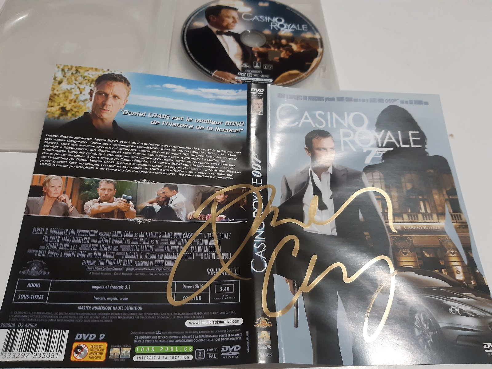 daniel Craig autograph dvd CASINO ROYALE james Bond 007 collectors | eBay