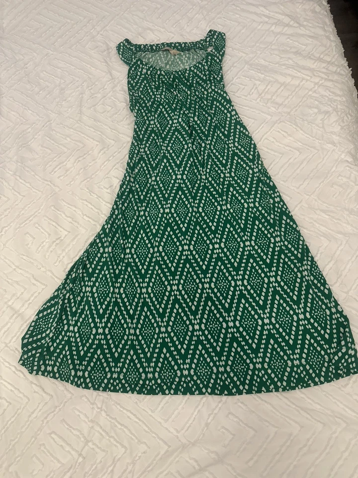 Vestido Banana Republic Mujer Verde y Blanco Talla M Foto 4 de 4