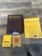 Vintage Kodak And Ildord Photo Paper Open Box