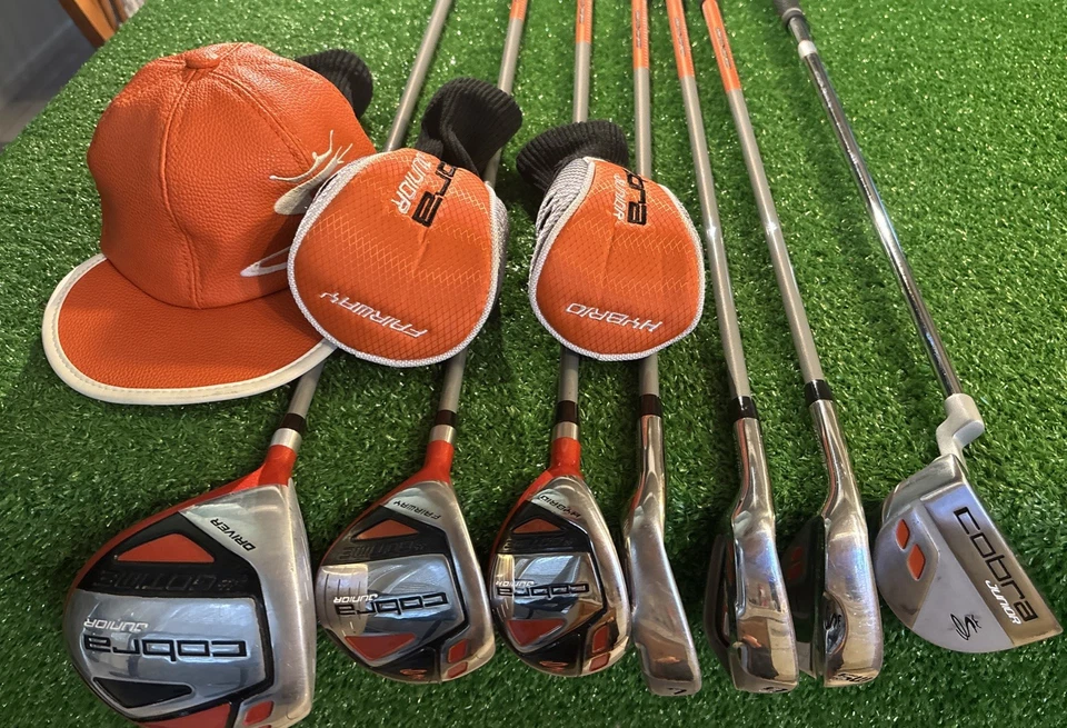 LH Cobra Junior JR Golf Set 7 Club Driver 3W 5H 7-9-S Putter Bag (53-60”) #B975 - Image 3 of 4