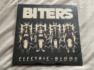 Biters Electric Blood Red & Black Vinyl LP 2015 Earache Records Rock VG/NM