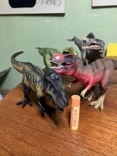 Schleich Red Tyrannosaurus T-Rex Pao lot 4 dinos toys large Dinosaur Figure