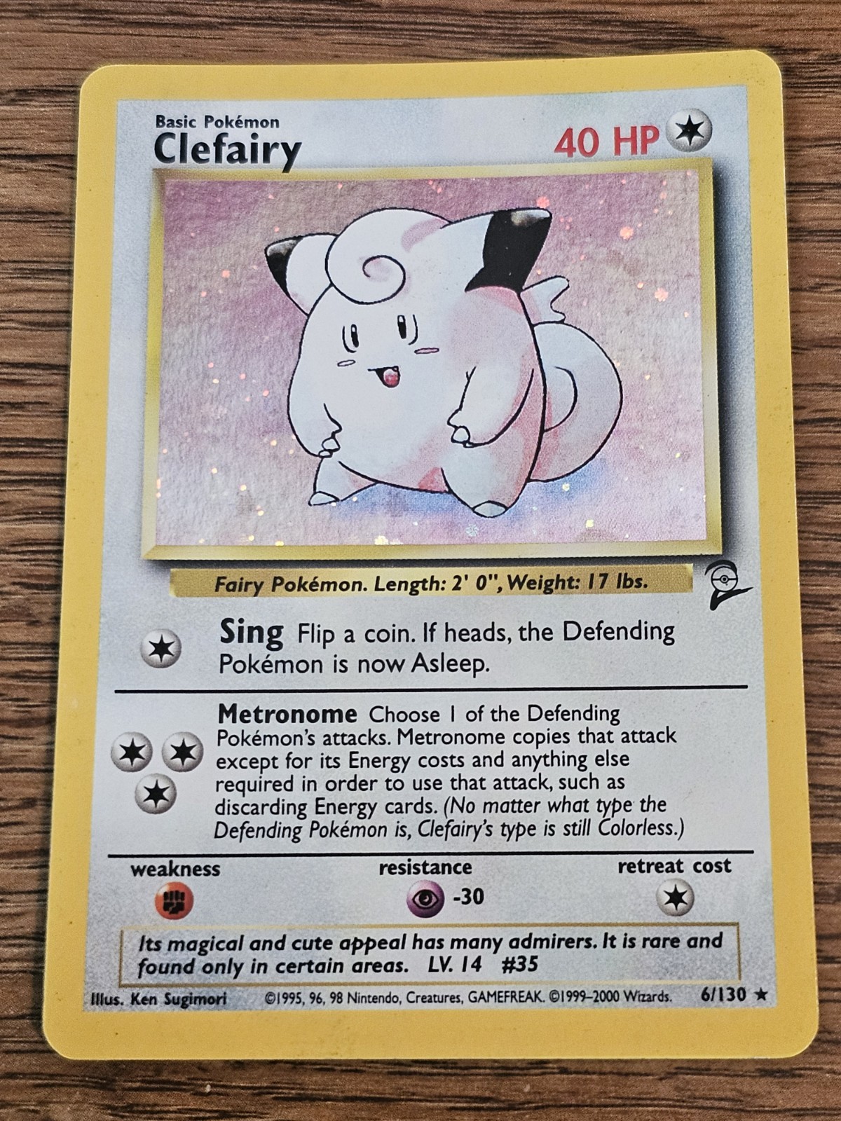 Pokemon TCG: Clefairy (6/130) - Base Set 2 Holo-
