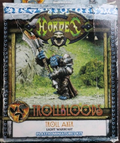 Hordes Trollbloods Troll Axer Light Warbeast Plastic Miniatures Kit