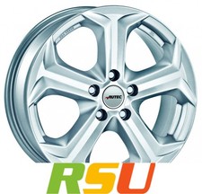 Autec Typ X - Xenos brillantsilber 7x17" ET44 LK5 108 ML 70 Alufelgen 17 Zoll