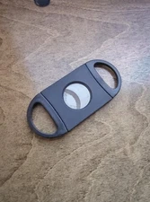 Stainless Steel Cigar Cutter Double Guillotine – Manual Blade Cutter Tool USED