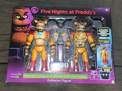 Five Nights at Freddy's FNAF Endo Series 3 GLAMROCK  & SHATTERED FREDDY Lot Look