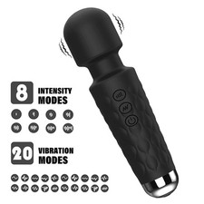 20 Speed Wand Handheld Massager Vibrating Massage Magic Full Body Therapy Motor