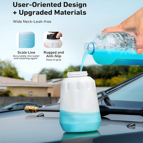 Snow Foam Lance Cannon Soap Bottle Sprayer for Car High Pressure Washer Gun Jet- - Picture 3 of 24