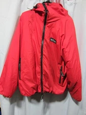 Vintage Wild Things Gear Full Zip Insulated Belay Jacket - Men's Large - Red