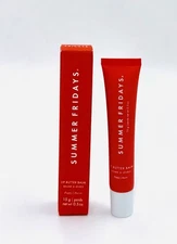 Summer Fridays-Lip Butter Balm Hydration&Shine-Poppy- 0.5oz / 15g - New