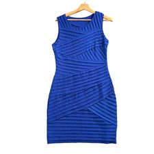 Y2K Bodycon Bandage Dress Indie Sleaze Club Kid Party Festival Night Out Blue M