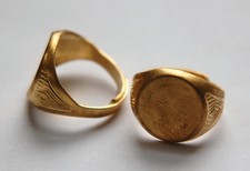 Raw Brass Round Adjustable Ring Blank 15mm  2 mtl254A