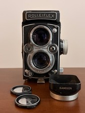 Rolleiflex 3.5 B MX-EVS Type 2 TLR Tested With lens cover, Hood Cover