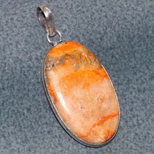 Bumble Bee Jasper 925 Silver Plated Pendant 2.3