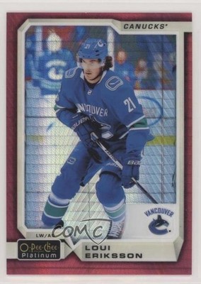 2018-19 O-Pee-Chee Platinum Red Prism 125/199 Loui Eriksson #81 0a4