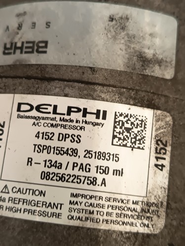 klimakompressor OPEL ZAFIRA A ELEGANCE 2000 191807