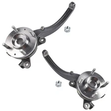 2x Front LH RH Steering Knuckle Assembly for Hyundai Sonata Kia Optima 2002-2005