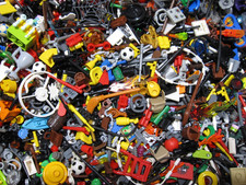 4 Ounces of LEGO  Minifigure Accessories - Bulk Lot Free Ship Approx 200 Pieces
