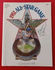 1981 George Steinbrenner Yankees Owner signed Cleveland All Star Game Program