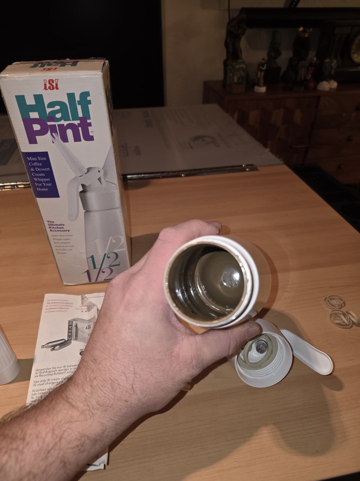 ISI Mini Easy Whip Cream Whipped Cream Maker Half Pint Dispenser