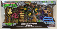 NEW 2025 PLAYMATES TEENAGE MUTANT NINJA TURTLES 1988 REMASTERED 6 PACK