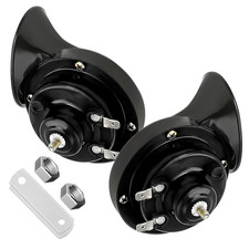 Yourkar 2 Pcs Loud Car Horn 12V Waterproof Snail Electric Horn 300Db High Tone