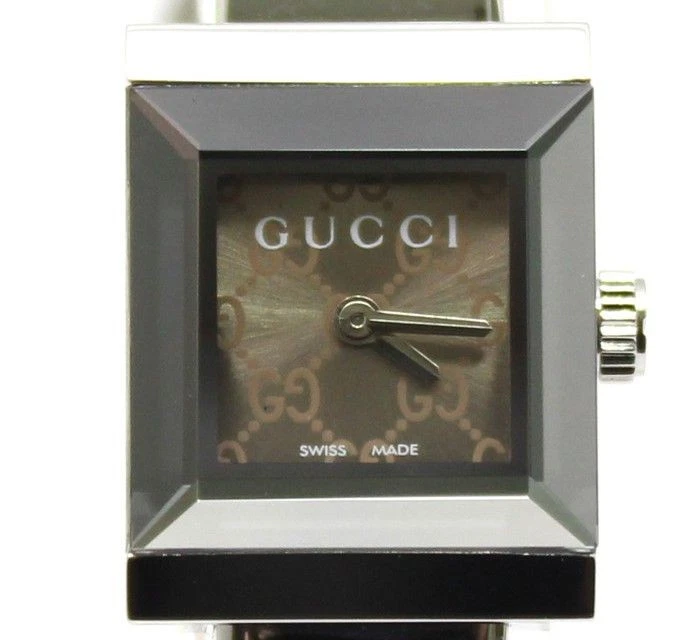 Orologio Gucci 128 5 G Frame Bracciale Quarzo Acciaio 28257627