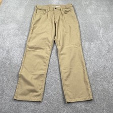 Carhartt BN2517 M Rugged Flex Relaxed Fit Canvas Work Pants Men 30x30 Khaki