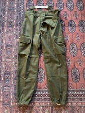 Vintage 1983 Military Cargo Trousers Wool Blend Sz 52/80 Approx Mens 34