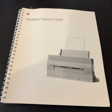 Apple Macintosh Stylewriter Owner's Guide 1991 W/ Installation Disk 2 Disks