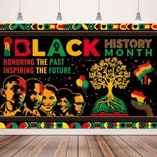 Black History Month Decorations Backdrop Banner 5 X 3Ft African