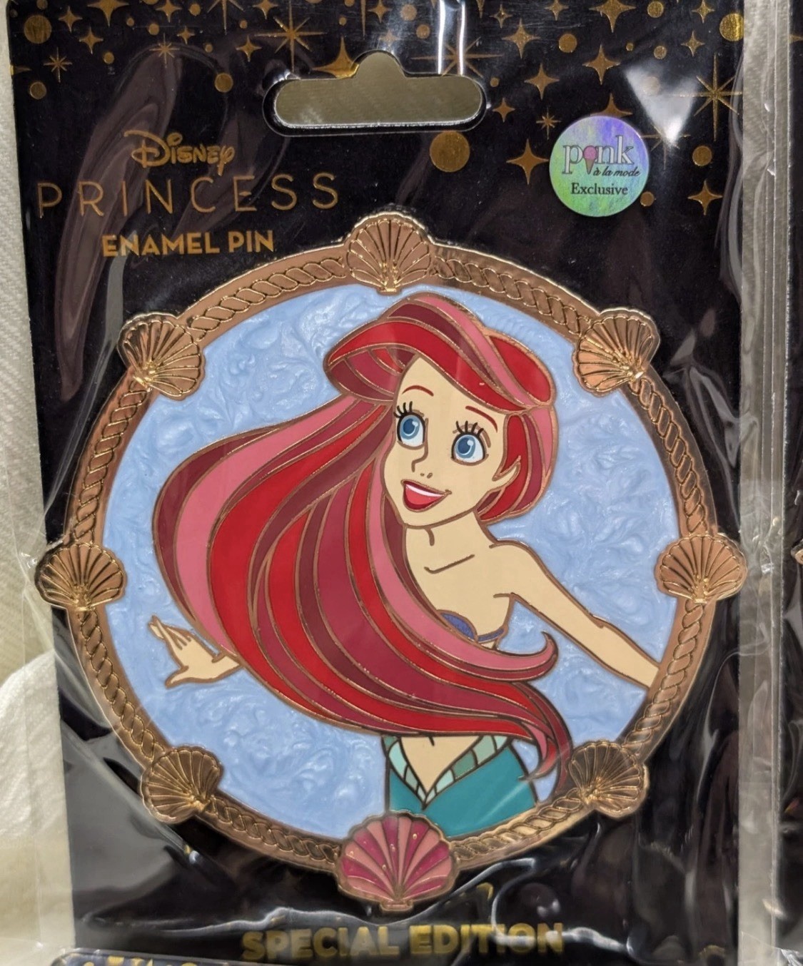 Pink a la Mode Disney The Little Mermaid Iconic Set of 6 Pins Wedding Ariel +