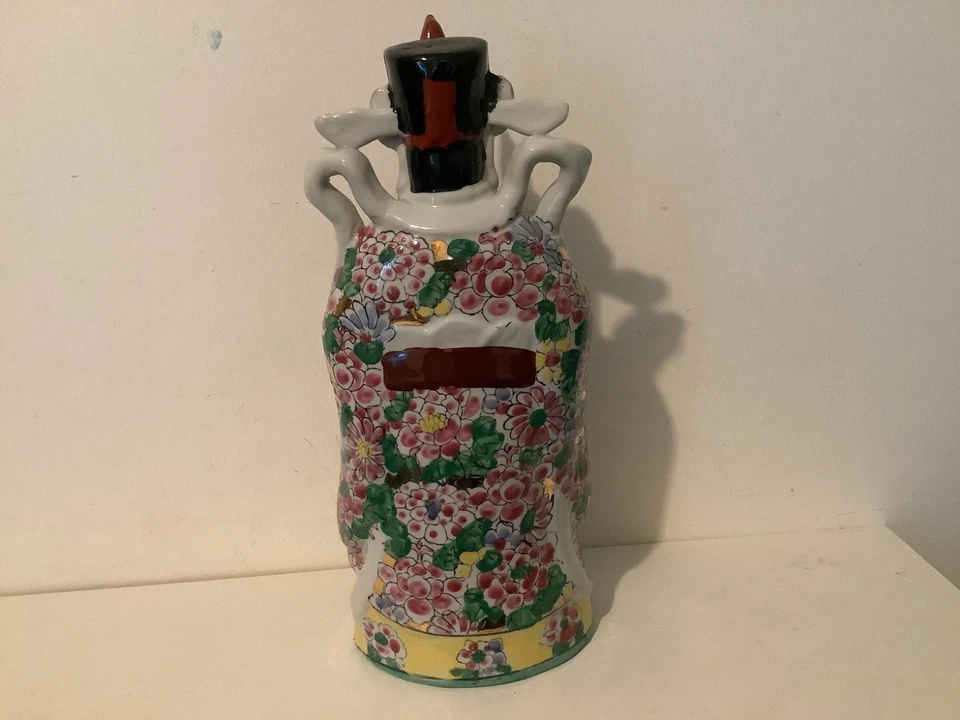 VINTAGE SET LARGE CHINESE CERAMIC IMMORTALS FIGURINES 13”&12”TALL EX CONDITION - Image 4 of 4