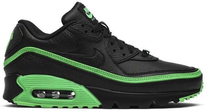 Size 9.5 - Nike Undefeated x Air Max 90 Black Green Spark