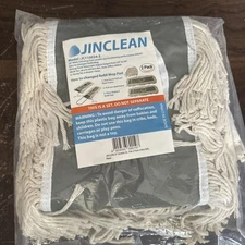 2 Pack Cotton Refills for Industrial Class Floor Dust mop Model JC110024-2