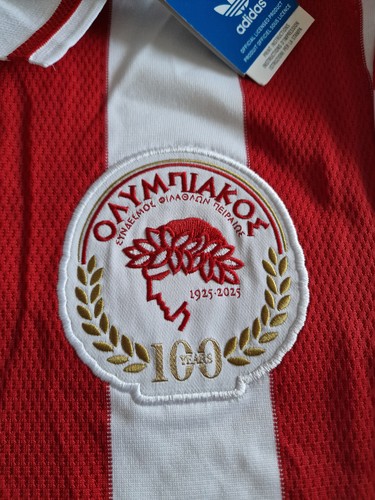 OLYMPIACOS FC 120th ANNIVERSARY ADIDAS SHIRT SIZE S LIMITED SPECIAL EDITION - Imagen 5 de 9