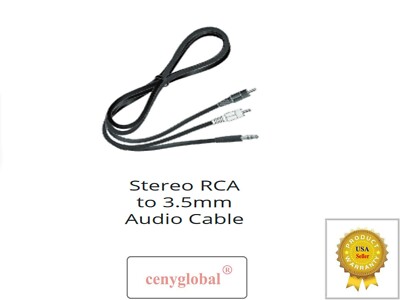 Stereo RCA to Audio Cable For VIZIO Sound Bar Subwoofer