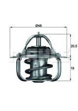 MAHLE Thermostat für Kühlmittel / Kühlerthermostat TX 5 88D