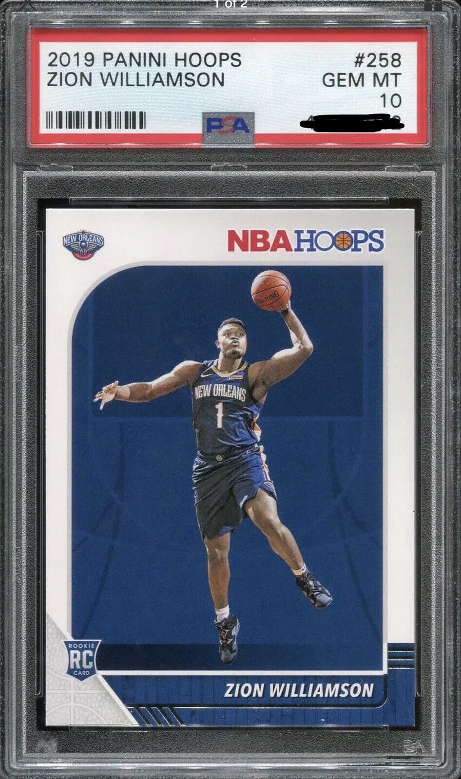 Zion Williamson Rookie RC PSA 10 GEM MINT 2019-20 Panini Mosaic Debut #269  Bonus