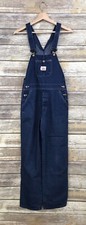 ROUND HOUSE Bib Overalls Jean Dark Wash Denim USA