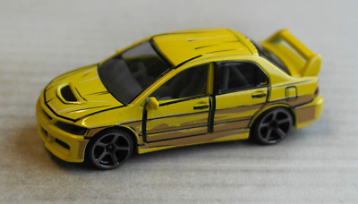 Majorette Mitsubishi Lancer Evolution 9 gelb Auto Car PKW yellow jaune giallo