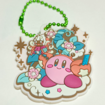 Kirby Horoscope Cancer Rubber Keychain Bandai Shokugan Horoscope
