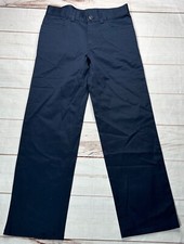 NWT Brooks Brothers Boys Pants Navy Blue 8 Fleece Chino Flat Front Casual Bottom