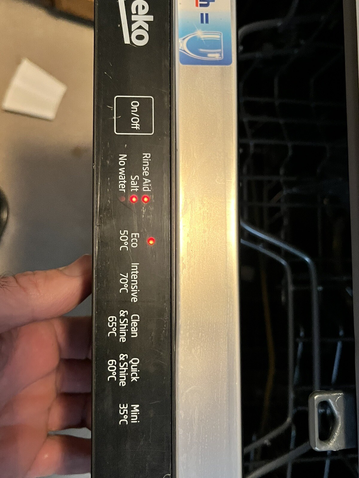 Beko DIN15X20 Fullsize Fully Integrated Dishwasher White