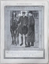 1911 magazine ad for Hart Schaffner & Marx - Scene in Audubon Park New Orleans