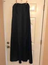 Plus size strapless black floor length gown in size 20