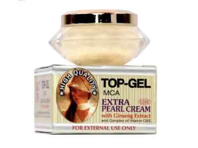 Top-Gel MCA Extra  (E:03/2027) Pearl Cream with Ginseng Extract & Vit. C & E16g